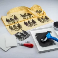   Essdee linómetsző készlet textilre - Fabric lino printing kit -  -  (5 db)