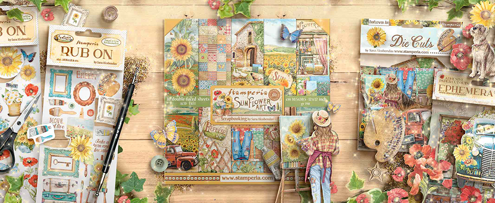 Stamperia Sunflower kollekció
