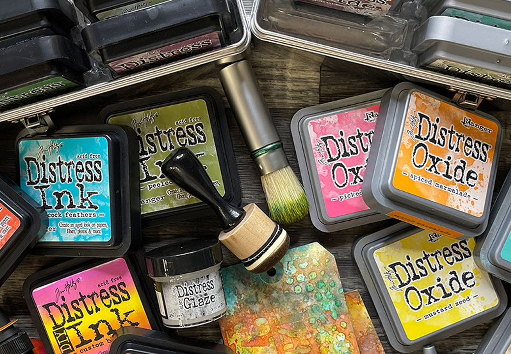 Distress Ink és Distress Oxide tinták rendszerezése